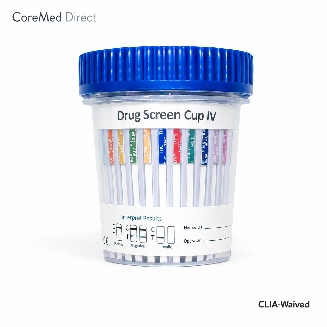 12 Panel CLIA-Waived Drug Test Cup Includes Fentanyl [Low as $2.60 per cup]