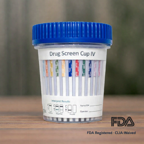 12 Panel CLIA-Waived Drug Test Cup Includes Fentanyl [Low as $2.60 per cup]